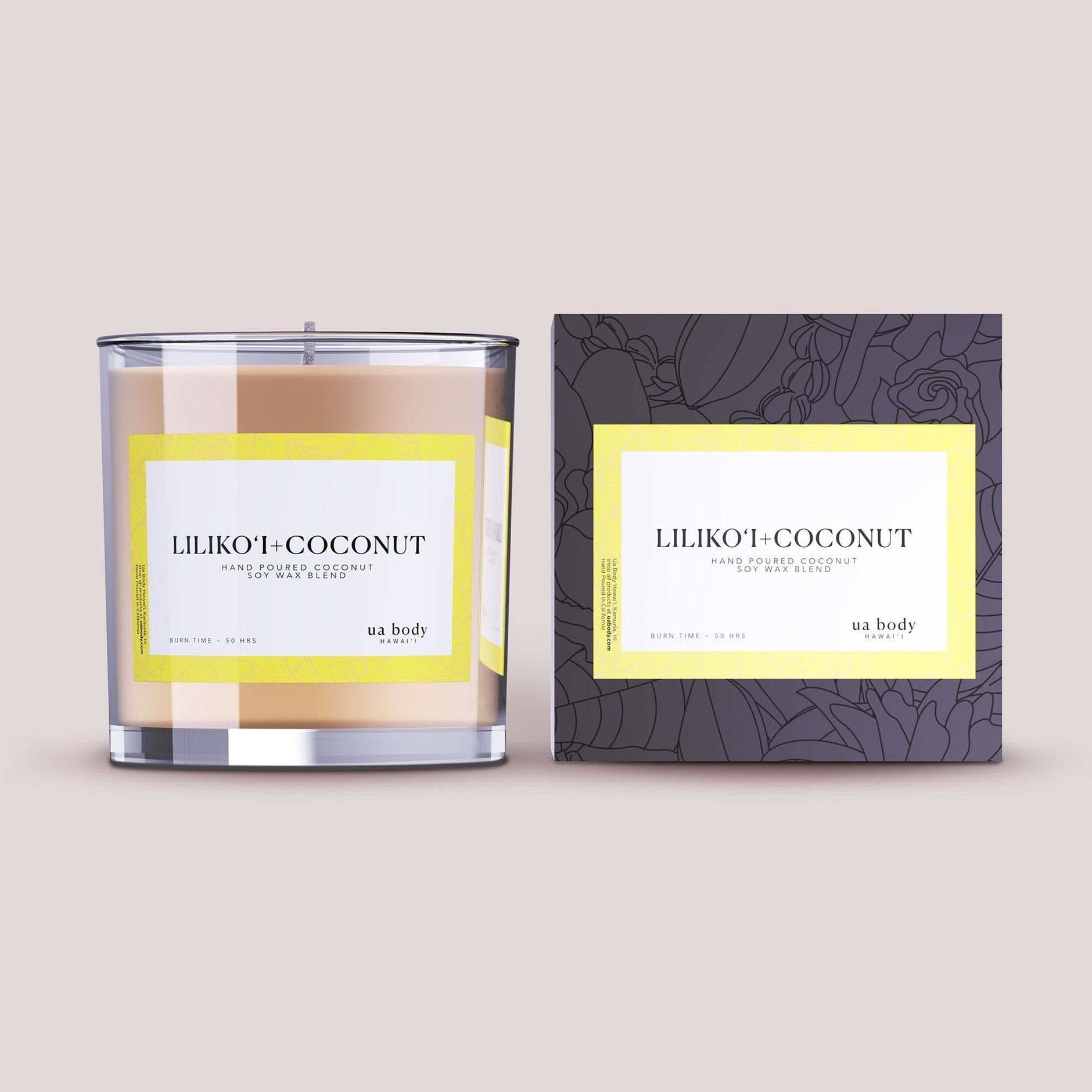 Ua Body | Hawaiian Skincare Liliko'i + Coconut Scented Candle - SwagglyLife Home & Fashion